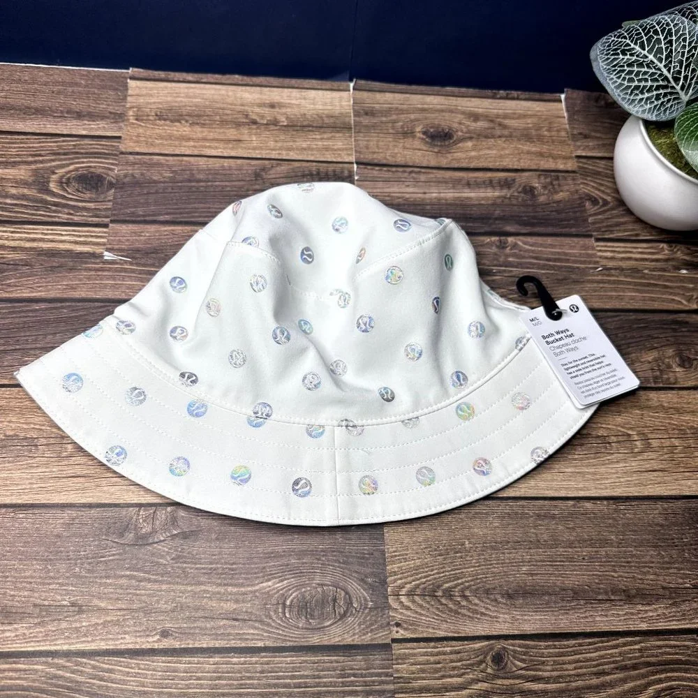 Lululemon Both Ways Bucket Hat Reversible *RAINBOW* NWT Size M/L (POYO/PWBE)